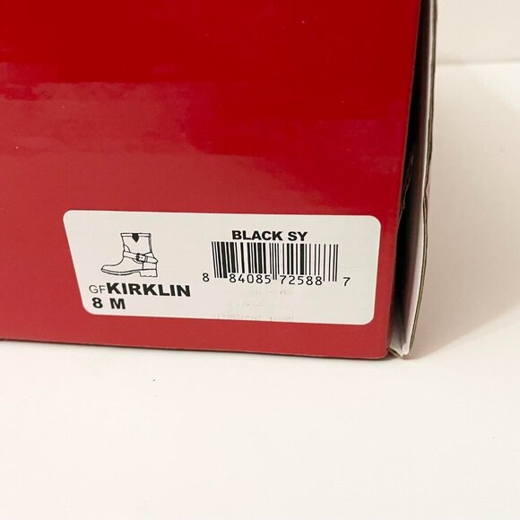 Guess Boots Womens Size 8 Black Booties Slip On Rubber Rain Boot GF Kirklin - Picture 16 of 16